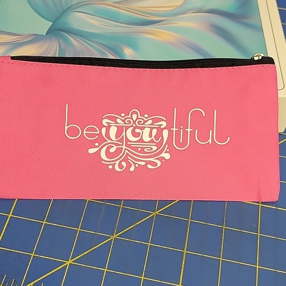 Beautiful Pink Cosmetic Bag 8.5x4"